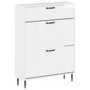 vidaXL Cipőszekrény HAARLEM 78 x 24 x 103 cm Szerelt Fa
