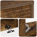 vidaXL Cipőszekrény HAARLEM 78 x 24 x 103 cm Szerelt Fa Füstös Tölgy