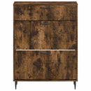 vidaXL Cipőszekrény HAARLEM 78 x 24 x 103 cm Szerelt Fa Füstös Tölgy