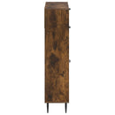vidaXL Cipőszekrény HAARLEM 78 x 24 x 103 cm Szerelt Fa Füstös Tölgy