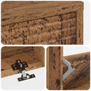 vidaXL Cipőszekrény HAARLEM 78 x 24 x 103 cm Szerelt Fa Antik Fa