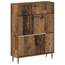 vidaXL Cipőszekrény HAARLEM 78 x 24 x 103 cm Szerelt Fa Antik Fa