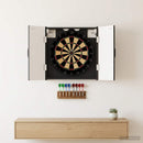 vidaXL Darts szekrény HOORN Fekete 52,5 x 10,5 x 53,5 cm Szerelt Fa