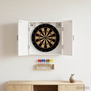 vidaXL Darts szekrény UTRECHT Magasfényű Fehér 52,5 x 10,5 x 53,5 cm
