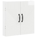 vidaXL Darts szekrény HAARLEM Magasfényű Fehér 52,5 x 10,5 x 53,5 cm