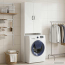 vidaXL WC Szekrény HAARLEM Fehér 66 x 25,5 x 190 cm Szerelt Fa