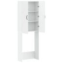 vidaXL WC Szekrény HAARLEM Fehér 66 x 25,5 x 190 cm Szerelt Fa