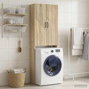 vidaXL WC Szekrény HAARLEM Sonoma Tölgy 66 x 25,5 x 190 cm Szerelt Fa