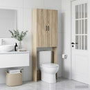 vidaXL WC Szekrény HAARLEM Sonoma Tölgy 66 x 25,5 x 190 cm Szerelt Fa