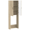 vidaXL WC Szekrény HAARLEM Sonoma Tölgy 66 x 25,5 x 190 cm Szerelt Fa