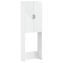 vidaXL WC Szekrény HAARLEM Magasfényű Fehér 66 x 25,5 x 190 cm