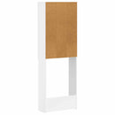 vidaXL WC Szekrény HAARLEM Magasfényű Fehér 66 x 25,5 x 190 cm