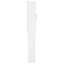 vidaXL WC Szekrény HAARLEM Magasfényű Fehér 66 x 25,5 x 190 cm