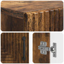 vidaXL WC Szekrény HAARLEM Füstös Tölgy 66 x 25,5 x 190 cm Szerelt Fa