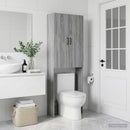 vidaXL WC Szekrény HAARLEM Szürke Sonoma 66 x 25,5 x 190 cm Szerelt Fa