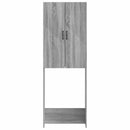 vidaXL WC Szekrény HAARLEM Szürke Sonoma 66 x 25,5 x 190 cm Szerelt Fa