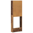 vidaXL WC Szekrény HAARLEM Antik Fa 66 x 25,5 x 190 cm Szerelt Fa