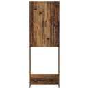 vidaXL WC Szekrény HAARLEM Antik Fa 66 x 25,5 x 190 cm Szerelt Fa