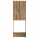 vidaXL WC Szekrény HAARLEM Kézműves Tölgy 66 x 25,5 x 190 cm