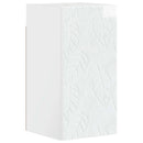 vidaXL Fürdőszobai faliszekrény DELFT Magasfényű Fehér 30 x 31 x 59 cm