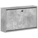 vidaXL Fali Cipőtartó DELFT 71 x 17 x 43 cm Szerelt Fa Betonszürke