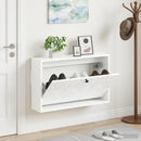 vidaXL Fali Cipőtartó DELFT 71 x 17 x 43 cm Szerelt Fa