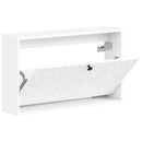 vidaXL Fali Cipőtartó DELFT 71 x 17 x 43 cm Szerelt Fa