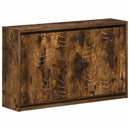 vidaXL Fali Cipőtartó DELFT 71 x 17 x 43 cm Szerelt Fa Füstös Tölgy