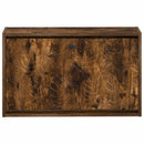 vidaXL Fali Cipőtartó DELFT 71 x 17 x 43 cm Szerelt Fa Füstös Tölgy