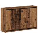 vidaXL Fali Cipőtartó DELFT 71 x 17 x 43 cm Szerelt Fa Antik Fa