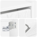 vidaXL Fali Cipőtartó DELFT 71 x 17 x 86 cm Szerelt Fa Fehér