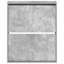 vidaXL Fali Cipőtartó DELFT 71 x 17 x 86 cm Szerelt Fa Betonszürke