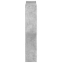 vidaXL Fali Cipőtartó DELFT 71 x 17 x 86 cm Szerelt Fa Betonszürke