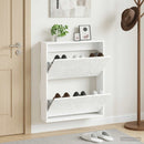 vidaXL Fali Cipőtartó DELFT 71 x 17 x 86 cm Szerelt Fa