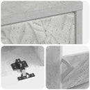 vidaXL Cipőszekrény DELFT 78 x 24 x 103 cm Szerelt Fa Betonszürke