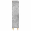 vidaXL Cipőszekrény DELFT 78 x 24 x 103 cm Szerelt Fa Betonszürke
