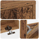 vidaXL Cipőszekrény DELFT 78 x 24 x 103 cm Szerelt Fa Antik Fa