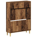 vidaXL Cipőszekrény DELFT 78 x 24 x 103 cm Szerelt Fa Antik Fa