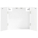 vidaXL Darts szekrény DELFT Fehér 52,5 x 10,5 x 53,5 cm Szerelt Fa