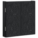 vidaXL Darts szekrény DELFT Fekete 52,5 x 10,5 x 53,5 cm Szerelt Fa