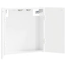 vidaXL Darts szekrény DELFT Magasfényű Fehér 52,5 x 10,5 x 53,5 cm