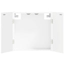 vidaXL Darts szekrény DELFT Magasfényű Fehér 52,5 x 10,5 x 53,5 cm