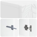 vidaXL WC Szekrény DELFT Fehér 66 x 25,5 x 190 cm Szerelt Fa