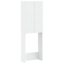 vidaXL WC Szekrény DELFT Fehér 66 x 25,5 x 190 cm Szerelt Fa