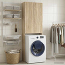 vidaXL WC Szekrény DELFT Sonoma Tölgy 66 x 25,5 x 190 cm Szerelt Fa