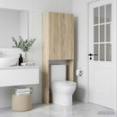 vidaXL WC Szekrény DELFT Sonoma Tölgy 66 x 25,5 x 190 cm Szerelt Fa