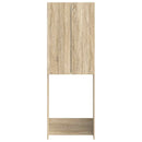 vidaXL WC Szekrény DELFT Sonoma Tölgy 66 x 25,5 x 190 cm Szerelt Fa