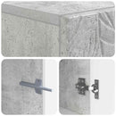vidaXL WC Szekrény DELFT Betonszürke 66 x 25,5 x 190 cm Szerelt Fa
