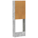 vidaXL WC Szekrény DELFT Betonszürke 66 x 25,5 x 190 cm Szerelt Fa