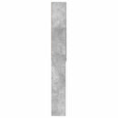 vidaXL WC Szekrény DELFT Betonszürke 66 x 25,5 x 190 cm Szerelt Fa